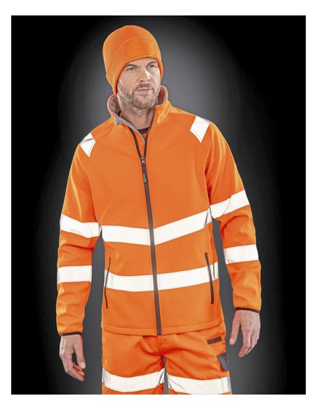 RES-R505X-Recycled Printable Safety Softshell Jacket 2